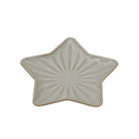 Ceramic Star Dish with a textured finish, perfect for Christmas room decorations