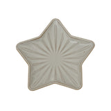 Ceramic Star Dish with a textured design, perfect for Christmas room decorations and festive table settings