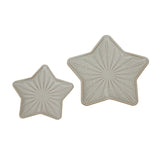 Ceramic Star Dish set in two sizes, ideal for festive table settings and Christmas room decorations