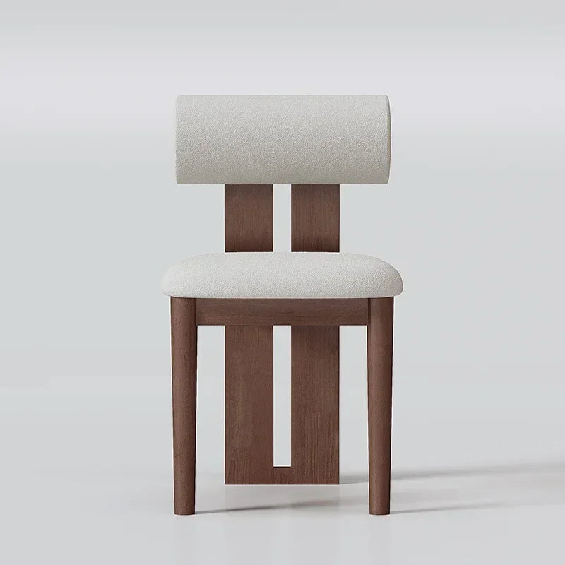 Nisu Home Stylish Modern Chair with Soft Upholstered Seat and Elegant Wooden Frame