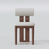 Nisu Home Stylish Modern Chair with Soft Upholstered Seat and Elegant Wooden Frame