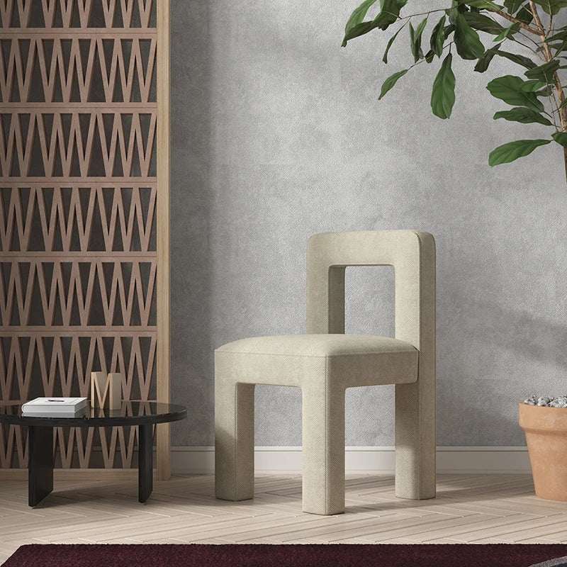 Stylish beige Nisu Home chair with modern design, perfect for contemporary living spaces