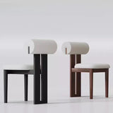 Modern Nisu Home Chair with a unique cylindrical backrest and cushioned seat in two colour options