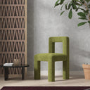 Nisu Home Stylish Green Chair with Modern Design for Contemporary Interiors