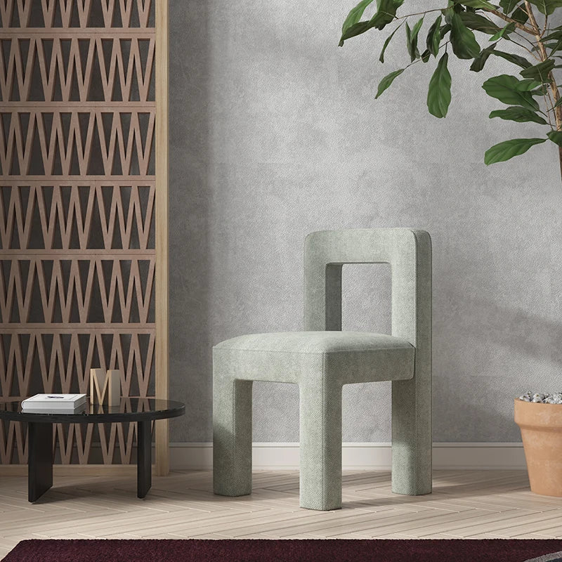 Nisu Home Contemporary Green Chair with Unique Design for Modern Interior Spaces