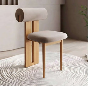 Nisu Home Contemporary Chair with a Soft Upholstered Seat and Unique Backrest Design