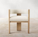 Nisu Home Elegant Chair with Wooden Frame and Soft Upholstered Seat for Modern Interiors