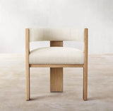 Nisu Home Elegant Chair with Wooden Frame and Soft Upholstered Seat for Modern Interiors