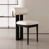 Contemporary Nisu Home chair with a unique cylindrical backrest and a sleek black frame