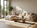 Spacious Corner Sofa with a plush Chaise Lounge in a modern living room setting