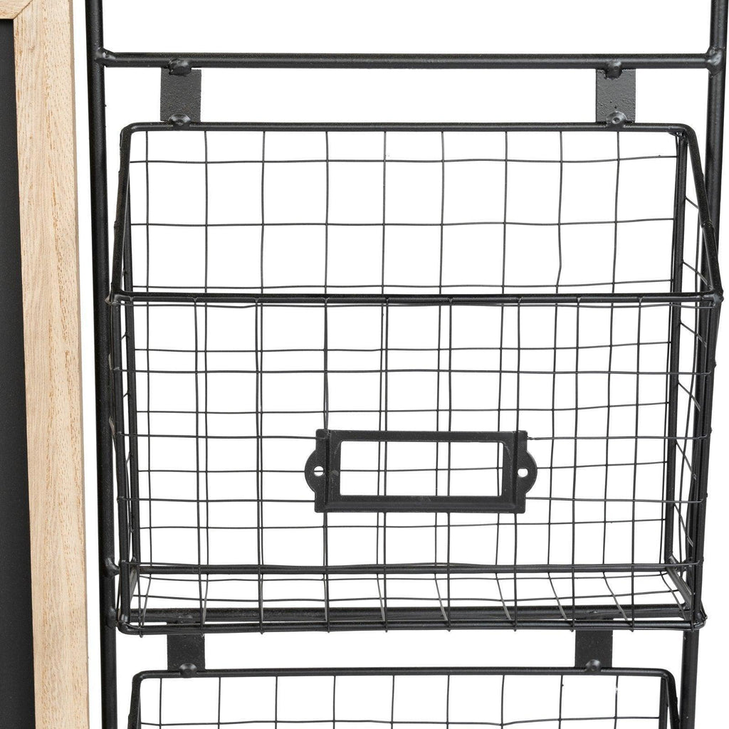 Chalk Board With Three Baskets Geko Products