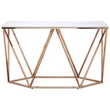 Allure Rectangular Champagne Console Table Orsina