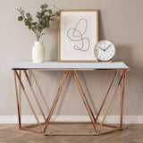 Allure Rectangular Champagne Console Table Orsina