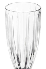 Orsina Champagne Flutes with Elegant Cut Glass Design for Celebrations