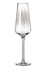 Elegant Orsina Champagne Glasses with a Unique Linear Design for Celebrations