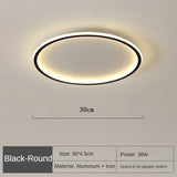 Black Round Chandelier 30cm Diameter with Soft Lighting for Modern Interiors