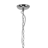 Abelia Glass And Chrome 6 Arm Chandelier Orsina