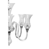 Abelia Glass And Chrome 6 Arm Chandelier Orsina