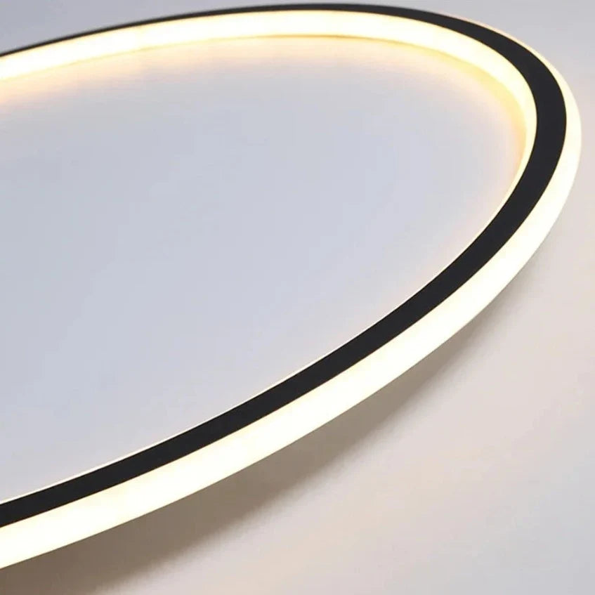 Elegant LED chandelier by Light My House with a sleek, modern design in a circular shape