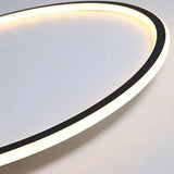 Elegant LED chandelier by Light My House with a sleek, modern design in a circular shape
