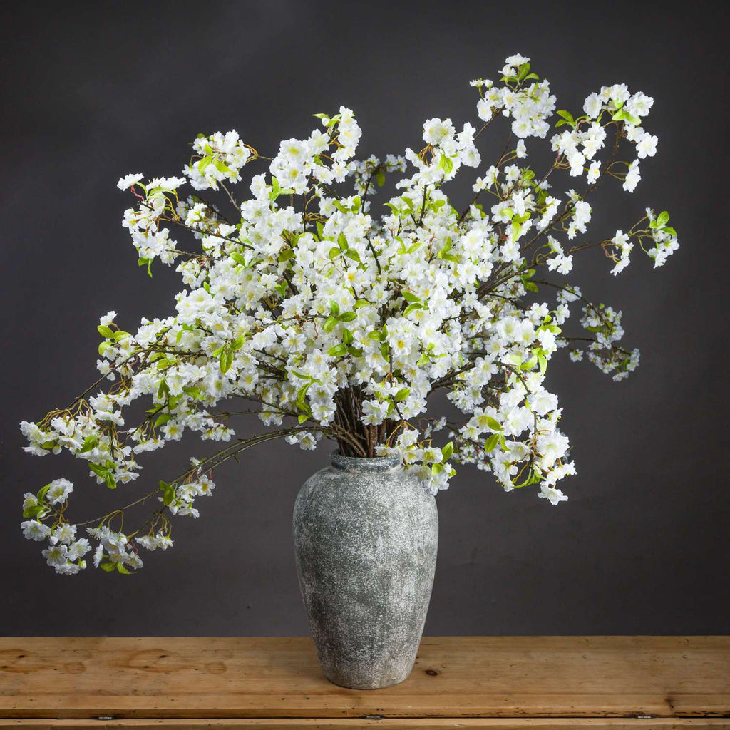 Shades 4 Seasons Cherry Blossom Spray - Artificial Spring Stem BURGUNDY PLASTIC Shades 4 Seasons