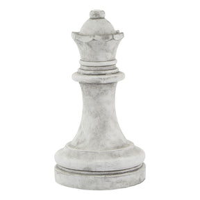 Athena Stone Queen Chess Piece Ornament WHITE CERAMIC Shades 4 Seasons