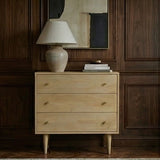 Fishe and Lilly Chest of Drawers with three spacious drawers and a stylish lamp on top