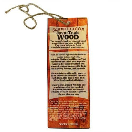 Ancient Wisdom Teak Chopping Board - 30cm AW Dropship UK