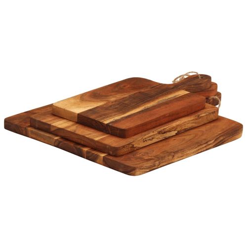 vidaXL Chopping Board 3pcs Solid Wood Acacia vidaXL