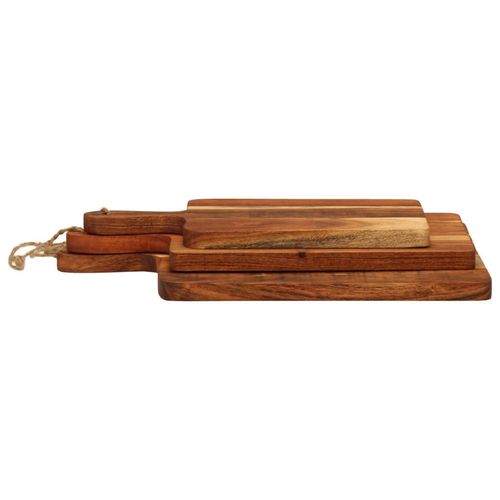 vidaXL Chopping Board 3pcs Solid Wood Acacia vidaXL