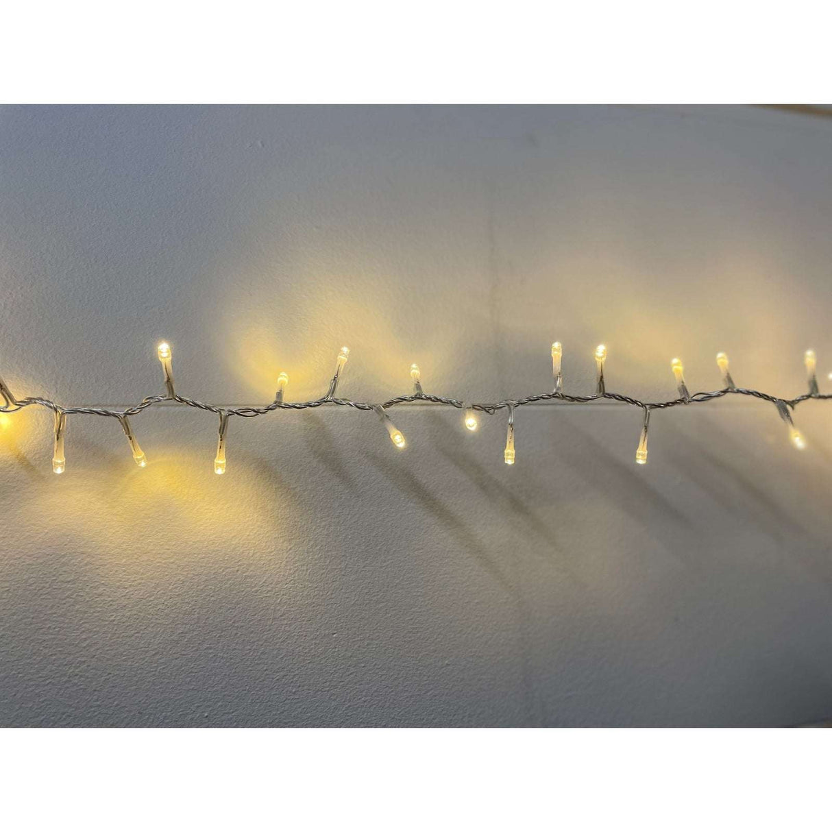 13.6m or 44ft 6in Plug In LED Warm White Christmas String Light Shades 4 Seasons