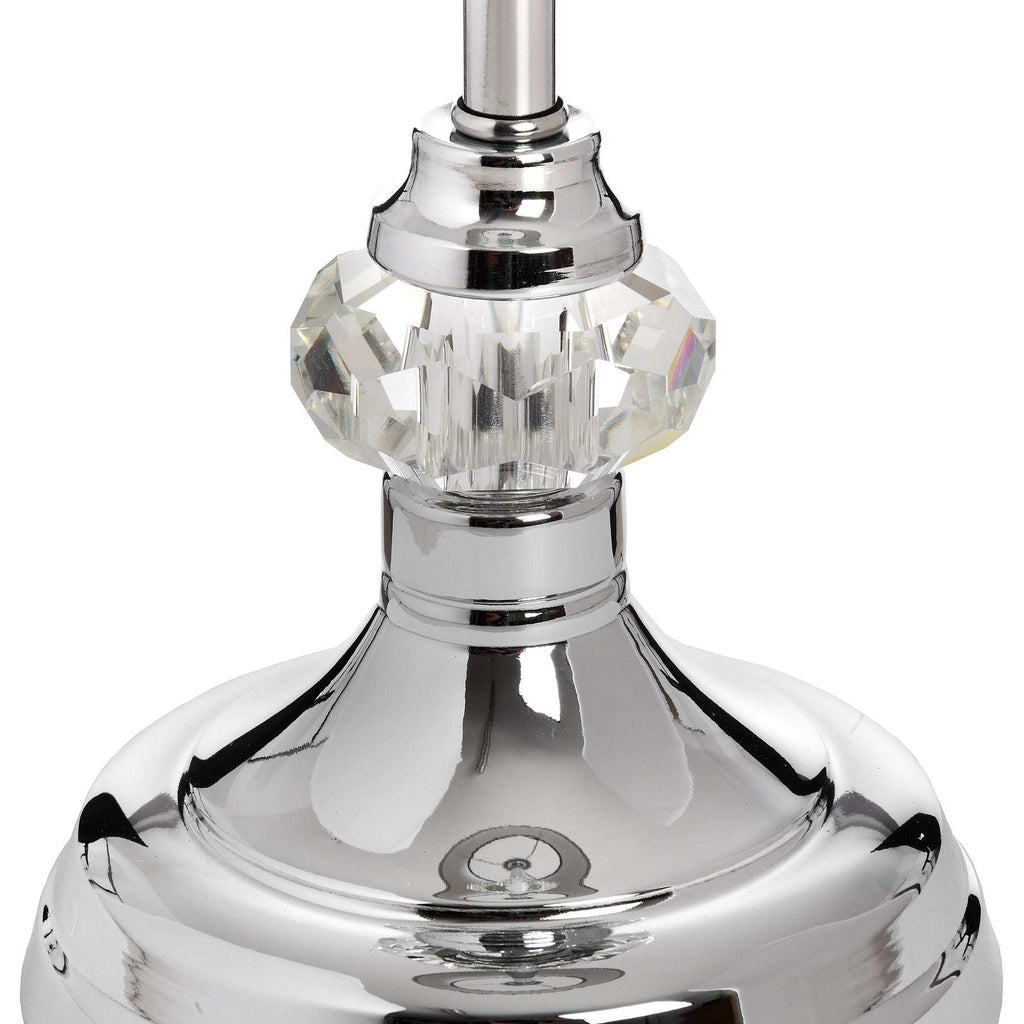 Shades 4 Seasons Chrome Table Lamp with Grey Shade Shades 4 Seasons