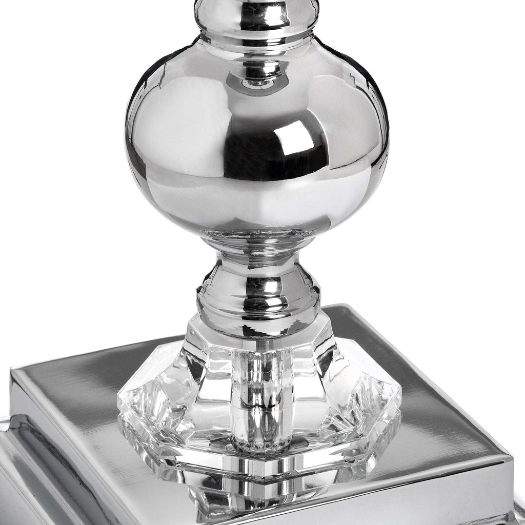 Shades 4 Seasons Chrome Table Lamp with Fabric Shade Shades 4 Seasons