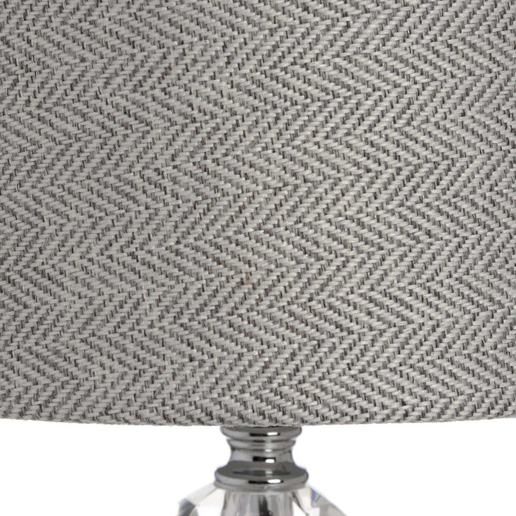 Shades 4 Seasons Chrome Table Lamp with Fabric Shade Shades 4 Seasons