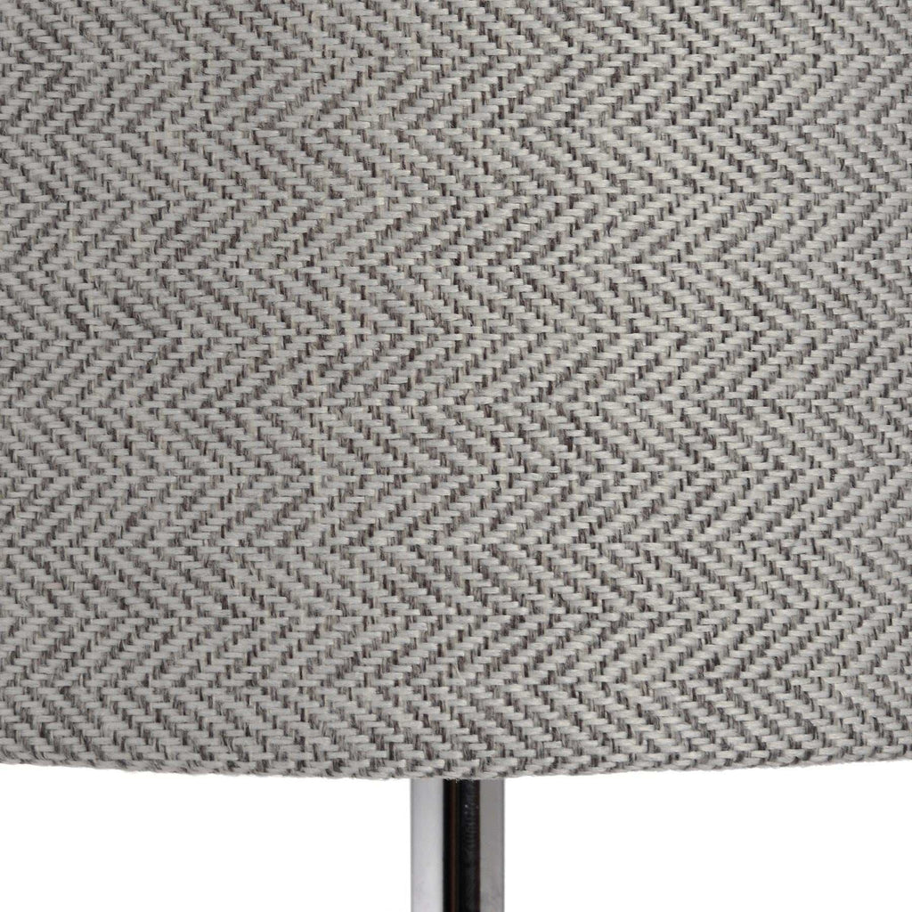 Shades 4 Seasons Chrome Table Lamp with Grey Shade Shades 4 Seasons