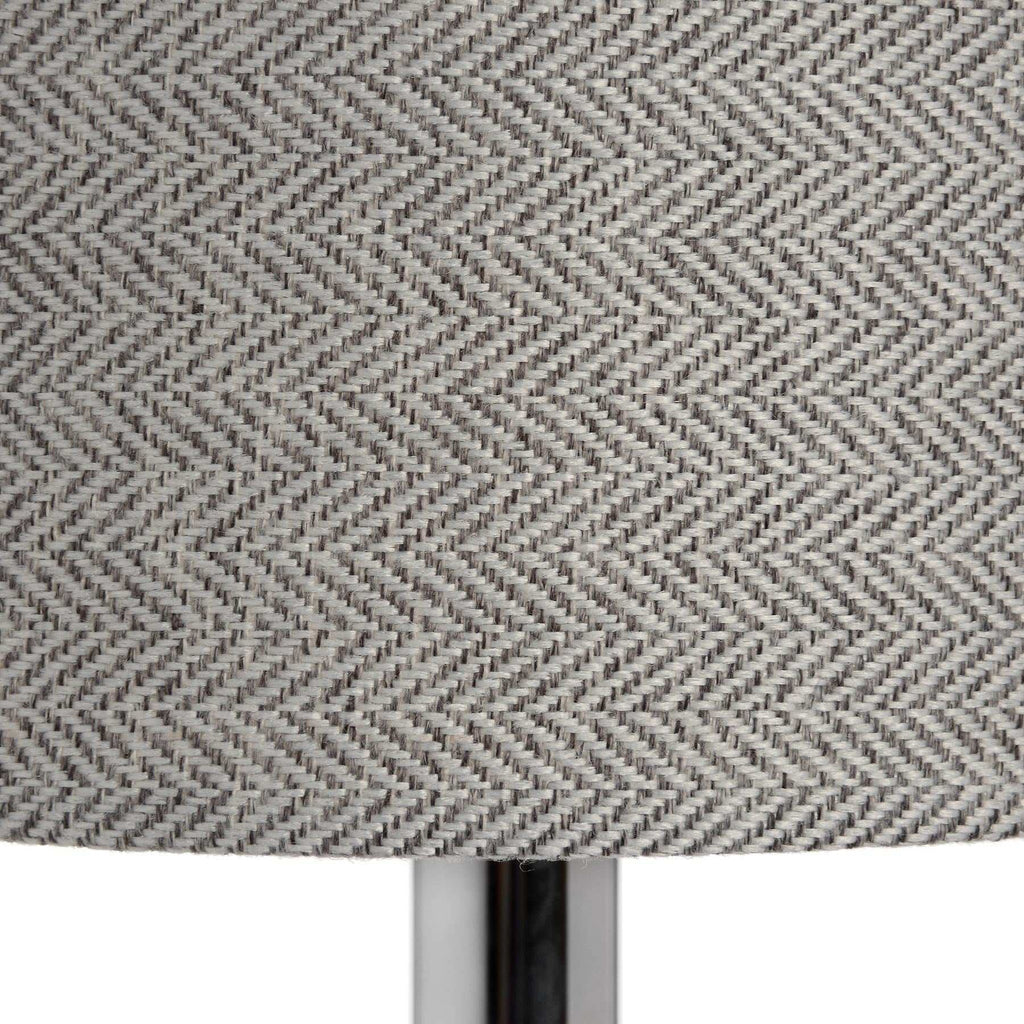 Shades 4 Seasons Chrome Table Lamp with Fabric Shade Shades 4 Seasons