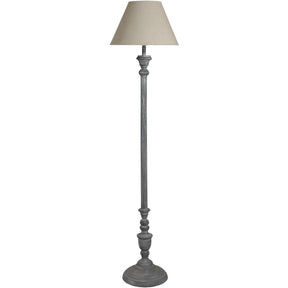 Shades 4 Seasons Classic Floor Lamp with Beige Shade BEIGE WOOD Shades 4 Seasons