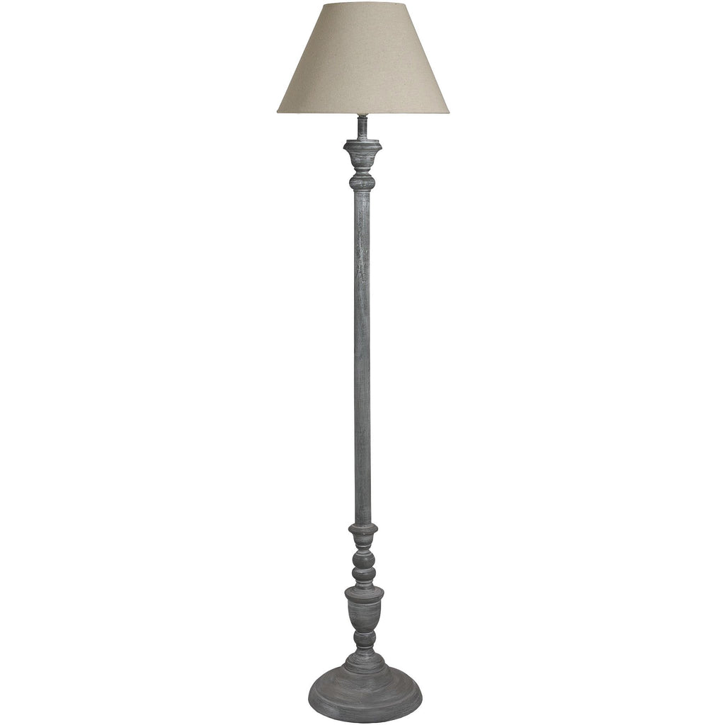 Shades 4 Seasons Classic Floor Lamp with Beige Shade BEIGE WOOD Shades 4 Seasons
