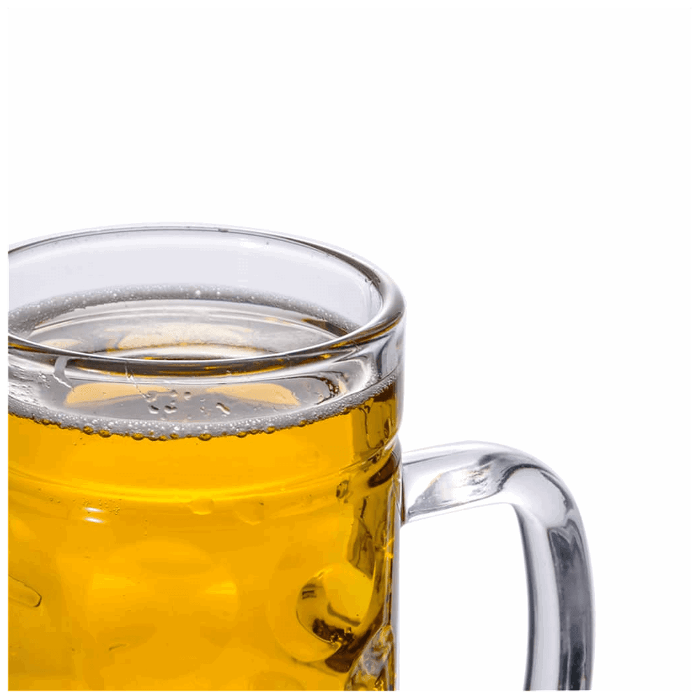 vidaXL Beer Mugs with Handle Glass 6 pcs 1000 ml vidaXL