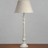 Shades 4 Seasons Rustic White Wood Table Lamp GREY WOOD Shades 4 Seasons
