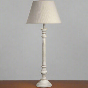 Shades 4 Seasons Rustic White Wood Table Lamp GREY WOOD Shades 4 Seasons