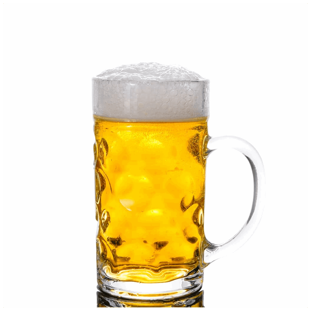 vidaXL Beer Mugs with Handle Glass 6 pcs 1000 ml vidaXL