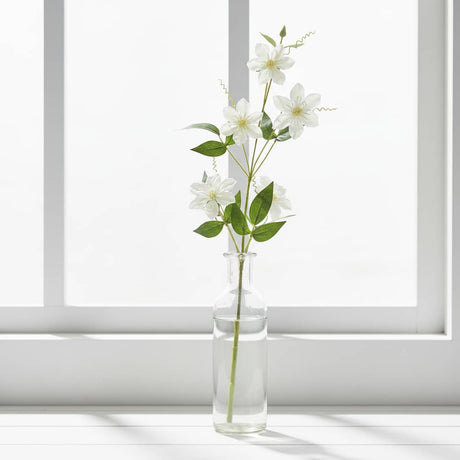 Shades 4 Seasons Clematis Spray for Stylish Home Decor CREAM PLASTIC Shades 4 Seasons