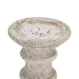 Small Stone Ceramic Column Candle Holder Shades 4 Seasons