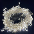 7.2m or 23ft 6in Plug In LED Warm White Cluster Micro Lights WHITE PLASTIC Shades 4 Seasons
