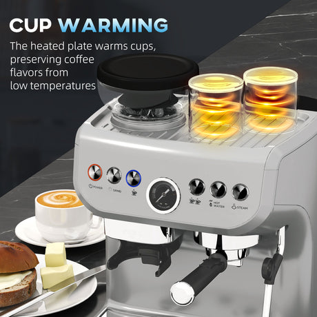 Wise Galleria Coffee Machine with heated plate for warming cups and preserving coffee flavours