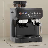Wise Galleria Coffee Machine with Built-in Grinder and User-Friendly Controls for Fresh Brewed Coffee