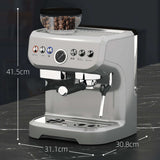 Wise Galleria Coffee Machine with Grinder and sleek stainless steel design for perfect brewing