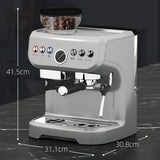 Wise Galleria Coffee Machine with Grinder and sleek stainless steel design for perfect brewing