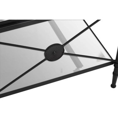 Orsina Coffee Table with a sleek glass top and stylish metal frame design